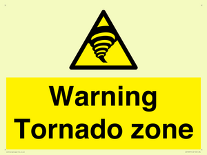 Warning Tornado zone